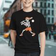 Skeleton Batting Baseball Halloween Graphic Youth