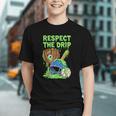Spooky Zombie Respect The Drip Baseball Halloween Graphic Youth Spooky Zombie Respect The Drip Baseball Halloween Graphic Youth