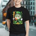 St Patricks Day Baseball Ice Cream Baseball Player Cartoon Graphic Youth St Patricks Day Baseball Ice Cream Baseball Player Cartoon Graphic Youth