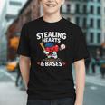 Stealing Hearts & Bases Valentine’s Day Baseball Love Graphic Youth