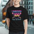 I Survived 100 Days Of School Baseball 100th Day Kids Girls Graphic Youth