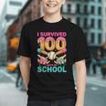 I Survived 100 Days Of School Baseball Ice Cream Drip Graphic Youth I Survived 100 Days Of School Baseball Ice Cream Drip Graphic Youth