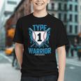 Type 1 Warrior Diabetes Awareness Baseball Enthusiasts Graphic Youth Type 1 Warrior Diabetes Awareness Baseball Enthusiasts Graphic Youth