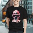 Valentine Baseball Catcher Mask Ice Cream Drip Tee For Boys Graphic Youth Valentine Baseball Catcher Mask Ice Cream Drip Tee For Boys Graphic Youth
