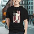 Vintage American Flag Baseball Batter Patriotic Home Run Graphic Youth Vintage American Flag Baseball Batter Patriotic Home Run Graphic Youth
