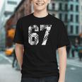 Vintage Baseball Number 67 Jersey Player Uniform Graphic Youth Vintage Baseball Number 67 Jersey Player Uniform Graphic Youth