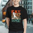 Women's Eat Sleep Baseball Repeat Vintage Player Sport Lover Retro Graphic Youth Women's Eat Sleep Baseball Repeat Vintage Player Sport Lover Retro Graphic Youth