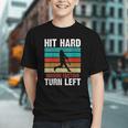 Women's Retro Hit Hard Run Fast Turn Left Baseball Lover Graphic Youth Women's Retro Hit Hard Run Fast Turn Left Baseball Lover Graphic Youth