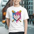 Baseball Boys Ice Cream Drip Baseball Graphic Youth Baseball Boys Ice Cream Drip Baseball Graphic Youth