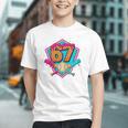 Baseball Drip Jersey Number 67 For Players & 67th Birthday Premium Tri-Blend Graphic Youth Baseball Drip Jersey Number 67 For Players & 67th Birthday Premium Tri-Blend Graphic Youth