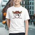Baseball Heart Pirate Hat Crossed Swords Men Boys Kids Youth Premium Tri-Blend Graphic Youth