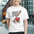 Baseball Valentine Forever On Deck For You Tee Graphic Youth