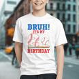Bruh It's My 2nd Birthday Boy Baseball Themed Party Graphic Youth Bruh It's My 2nd Birthday Boy Baseball Themed Party Graphic Youth