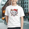 Christmas Baseball Santa Hat For Baseball Players Fans Graphic Youth