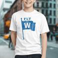 Fly The W Chicago Baseball Winning Flag Distressed Premium Tri-Blend Graphic Youth Fly The W Chicago Baseball Winning Flag Distressed Premium Tri-Blend Graphic Youth