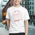 Hit Hard Run Fast Turn Left Baseball Fan Red Graphic Graphic Youth