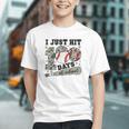 I Just Hit 100 Days Of School Camo Baseball 100 Days Smarter Graphic Youth