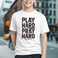 Play Hard Pray Hard Youth Boy Christian Baseball Jesus Graphic Youth Play Hard Pray Hard Youth Boy Christian Baseball Jesus Graphic Youth