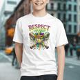 Respect The Drip Mardi Gras Baseball Ice Cream Boys Carnival Graphic Youth