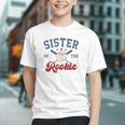 Sister Of Rookie 1st Birthday Baseball Boy Family Matching Graphic Youth Sister Of Rookie 1st Birthday Baseball Boy Family Matching Graphic Youth