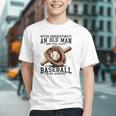 Never Underestimate Old Man Plays Baseball In His Seventies Graphic Youth