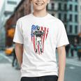 US Flag Baseball Player Batter Sport Lover Team Coach Family Graphic Youth