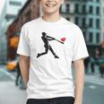 Valentines Day Baseball Batter Silhouette Heart Men Boys Kid Graphic Youth Valentines Day Baseball Batter Silhouette Heart Men Boys Kid Graphic Youth