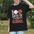 100 Days Of School Baseball Player Teacher Student Graphic Youth 100 Days Of School Baseball Player Teacher Student Graphic Youth