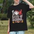 100 Days Of School Cute Bow Baseball Boy Girl Teacher Graphic Youth