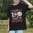 100 Days Of School Dabbing Baseball Hit Student Kids Boys Graphic Youth