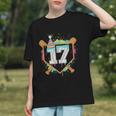 17th Birthday Baseball Drip Number 17 Year Old Birthday Boy Graphic Youth