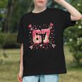 6 7 Melting Number Arrow Baseball Drip Valentine's Day Graphic Youth