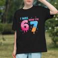 I Was 6 Now I'm 7 Meme Six Seven Baseball 7th Birthday Graphic Youth