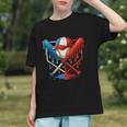 American Baseball Drip Graffiti Ball And Bat Graphic Youth