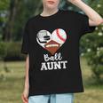 Ball Aunt Heart Football Baseball Hockey Game Day Graphic Youth