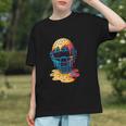 Baseball Catcher Mask Ice Cream Dripping Baseball Fan Boys Graphic Youth