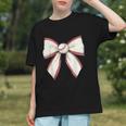 Baseball Coquette Bow Cute Baseball Game Graphic Youth