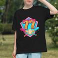 Baseball Drip Jersey Number 77 For Players & 77th Birthday Graphic Youth