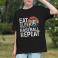 Baseball Fan Vintage Retro Eat Sleep Baseball Repeat Graphic Youth Baseball Fan Vintage Retro Eat Sleep Baseball Repeat Graphic Youth