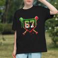 Baseball Ice Cream Drip Number 67 Player 6 7 Christmas Pjs Graphic Youth Baseball Ice Cream Drip Number 67 Player 6 7 Christmas Pjs Graphic Youth