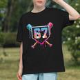 Baseball Ice Cream Drip Number 67 Player 67th Birthday Graphic Youth