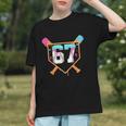 Baseball Ice Cream Drip Number 67 Player Six Seven Meme 6 7 Graphic Youth