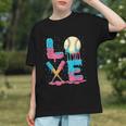 Baseball Love Drip Ice Cream Colorful Baseball Graphic Youth