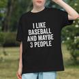 I Like Baseball And Maybe 3 People Baseball Player Graphic Youth I Like Baseball And Maybe 3 People Baseball Player Graphic Youth