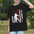 Baseball Silhouette Heart USA Flag Hearts American Boys Kids Graphic Youth Baseball Silhouette Heart USA Flag Hearts American Boys Kids Graphic Youth