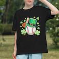 Baseball St Patricks Day Lucky Baseball Player Shamrock Graphic Youth