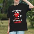 Boys Valentines Baseball Drip Icecream Stealing Hearts Kids Graphic Youth