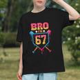 Bro I’m 67 Baseball Drip Number 67 Player 67th Birthday Graphic Youth
