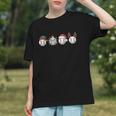 Christmas Baseball Player X-Mas Balls Graphic Youth