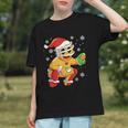 Christmas Gingerbread Man Baseball Player Catcher Graphic Youth Christmas Gingerbread Man Baseball Player Catcher Graphic Youth